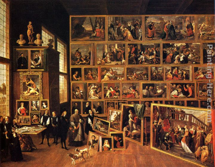 The Archduke Leopold - Wilhelm's Studio painting - David the Younger Teniers The Archduke Leopold - Wilhelm's Studio art painting
